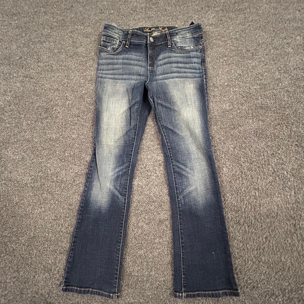 American Eagle Jeans Womens Size 4 Dark Wash Slim Bootcut Denim Casual Stretch